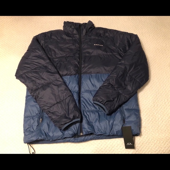 Oakley Blue Puffer Jacket - Picture 2 of 3